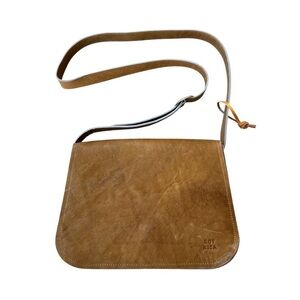 SOY NICA Brown Leather Crossbody Bag
